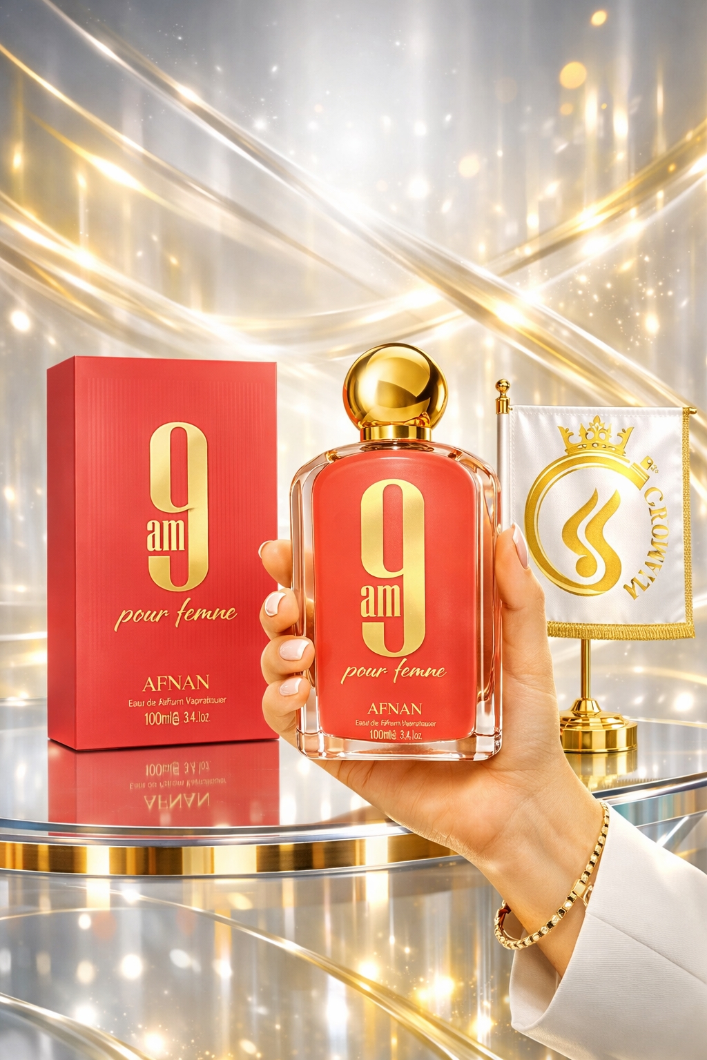 عطر ادکلن ناین ای ام پور فم صورتی افنان
